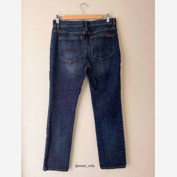 Lauren Jeans LRL Mid Rise Straight Jeans Women's 6 Dark Blue Denim - Picture 3 of 5